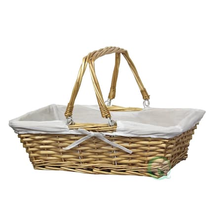Vintiquewise Basket, Brown, Willow QI003062